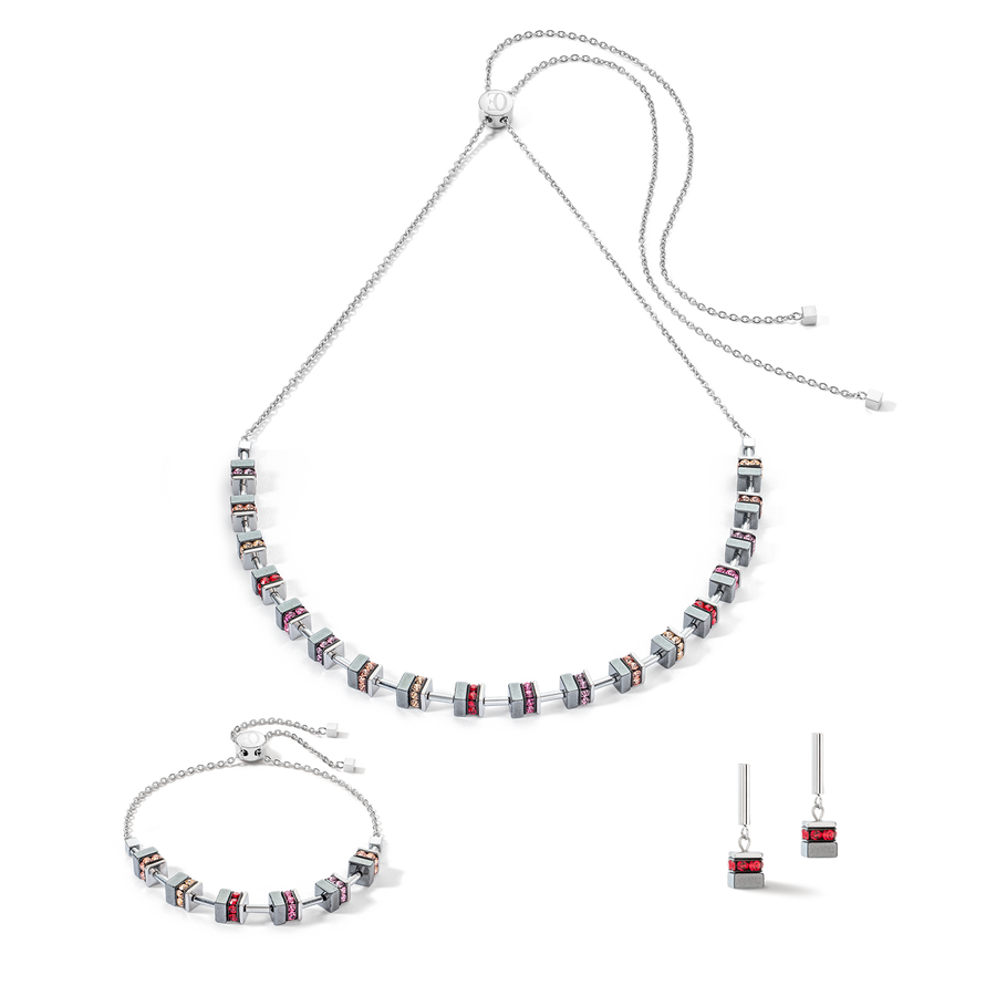 Sparkling Classic Chain necklace silver-red