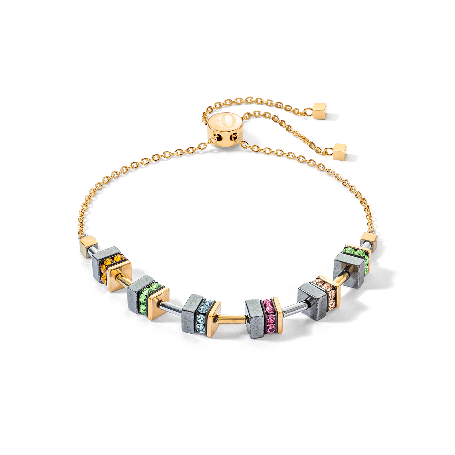 Sparkling Classic Chain bracelet gold multicolour