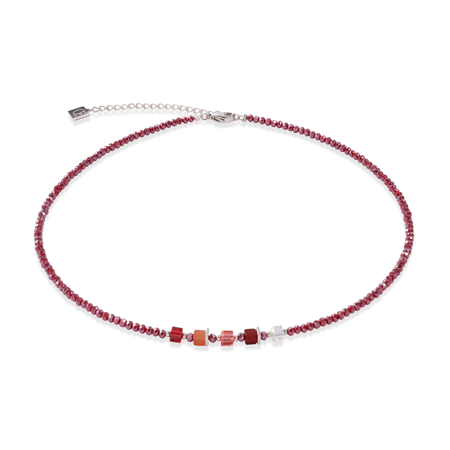 Joyful Colours Update Necklace silver-red