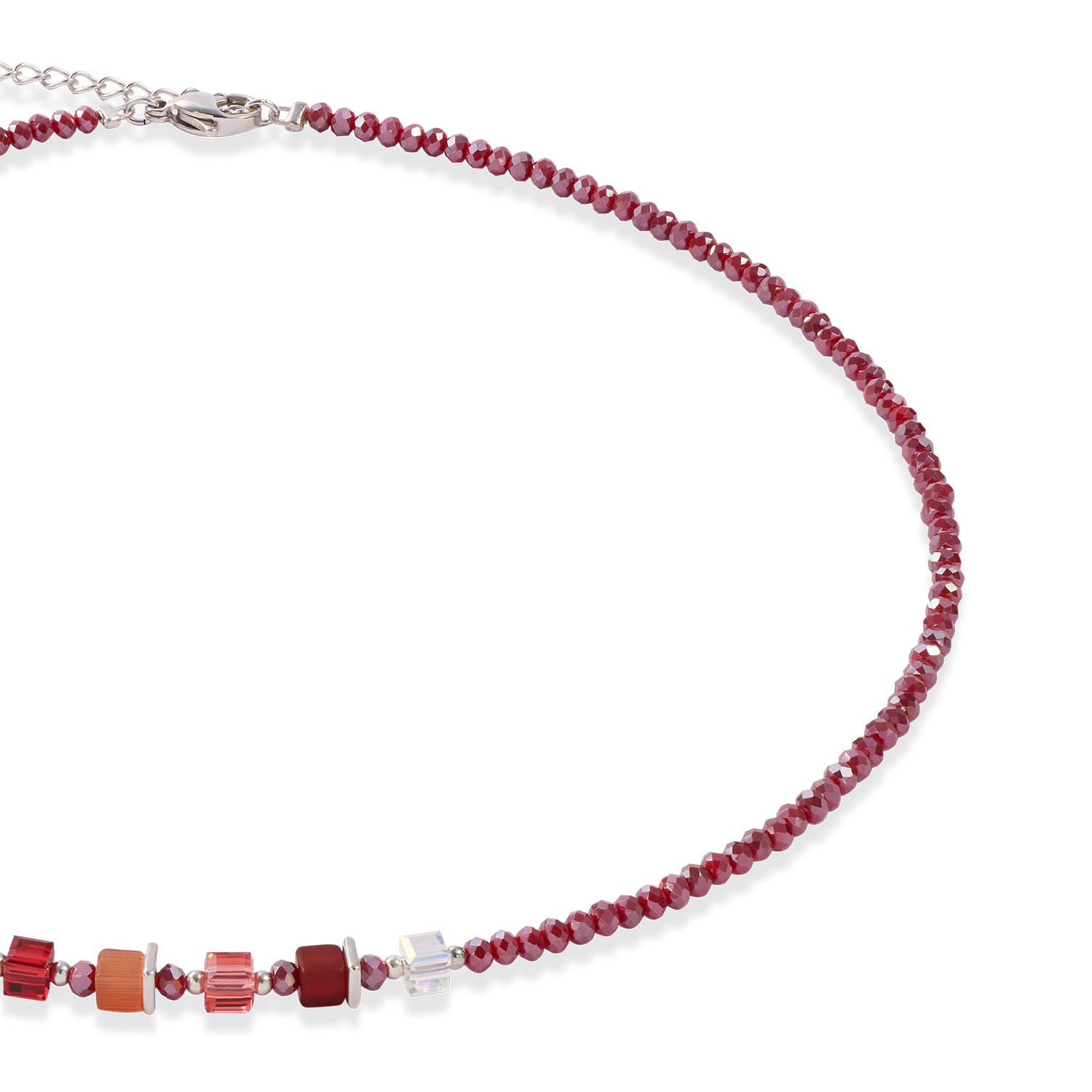 Joyful Colours Update Necklace silver-red