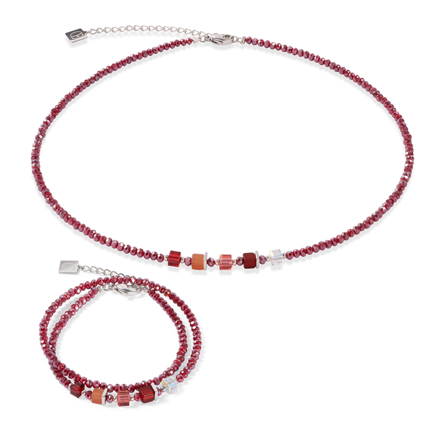 Joyful Colours Update Necklace silver-red