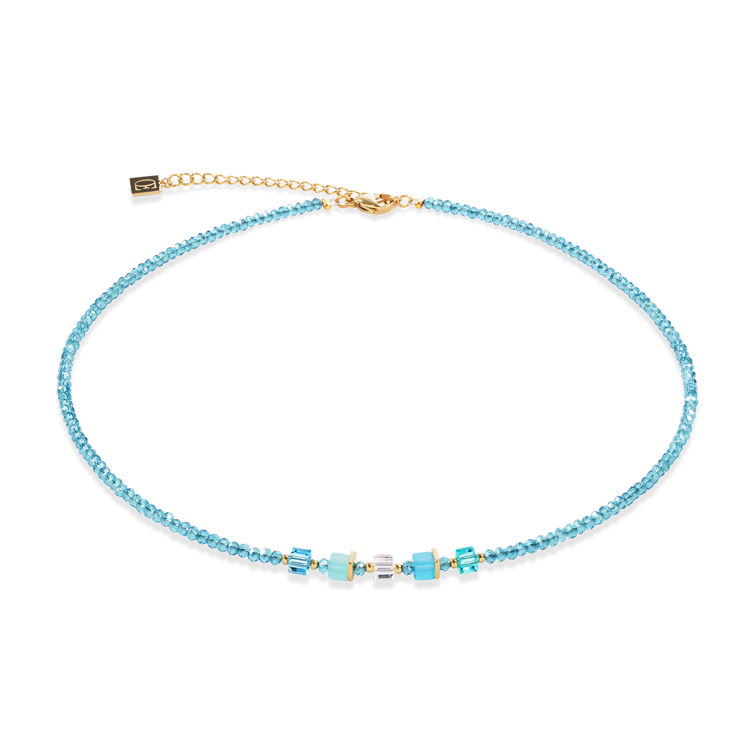 Joyful Colours Update Necklace gold-turquoise