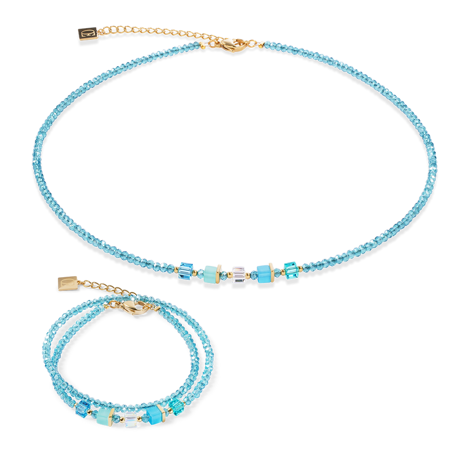 Joyful Colours Update Necklace gold-turquoise