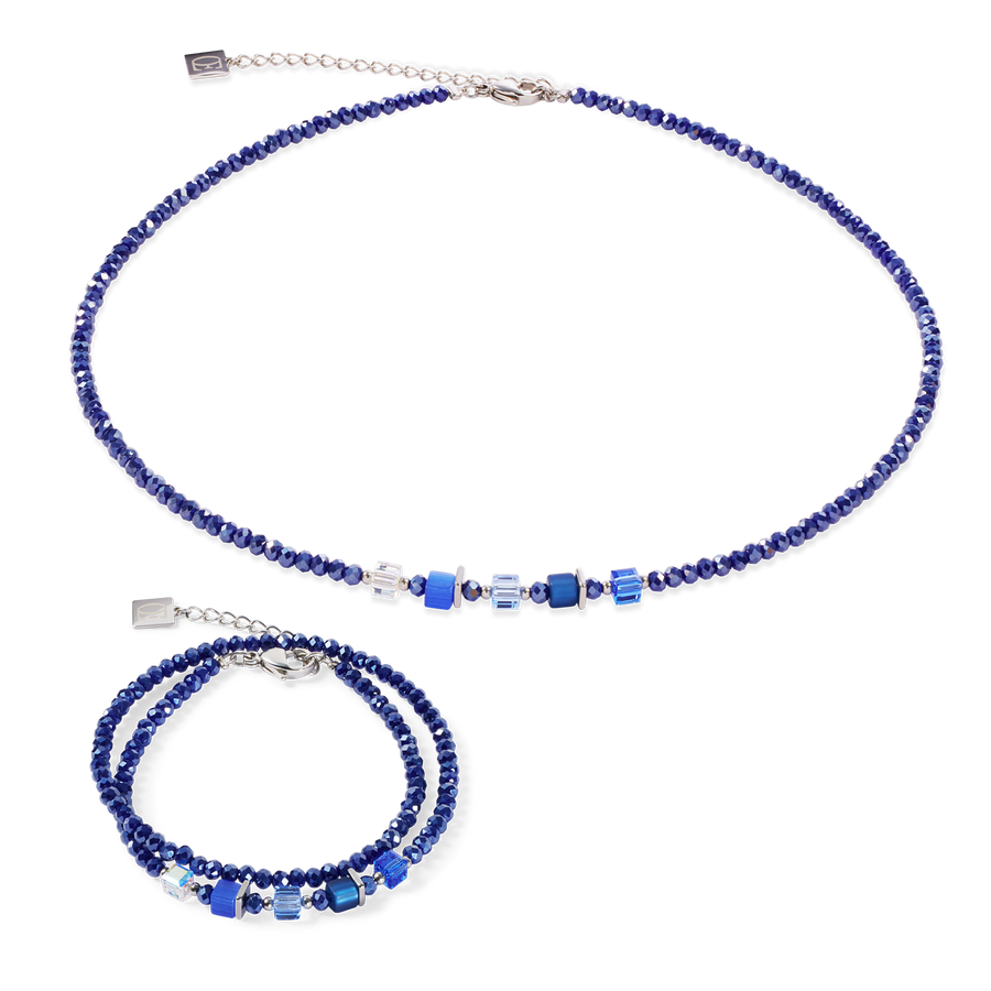 Joyful Colours Update Necklace silver-blue