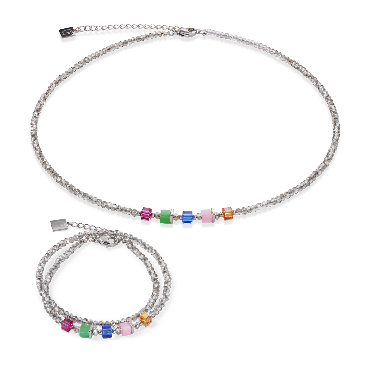 Joyful Colours Update Necklace silver-multicolour