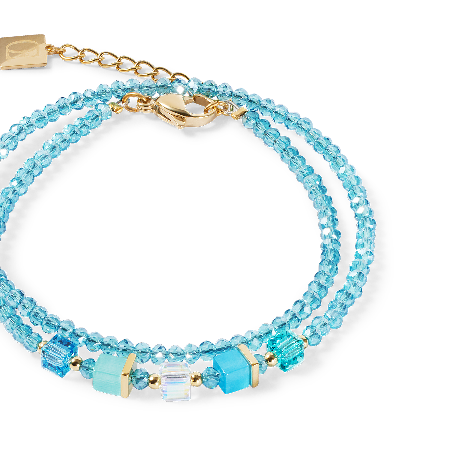 Joyful Colours Update Bracelet gold-turquoise