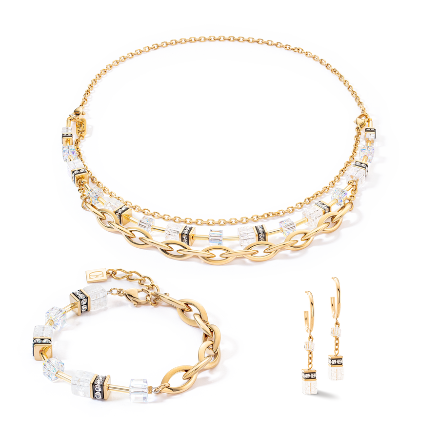 GeoCUBE® Festive Layer hoops gold-white