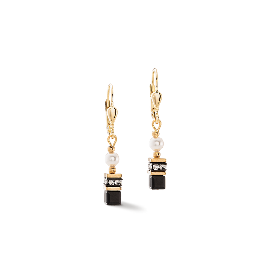 Sparkling Princess earrings gold-black