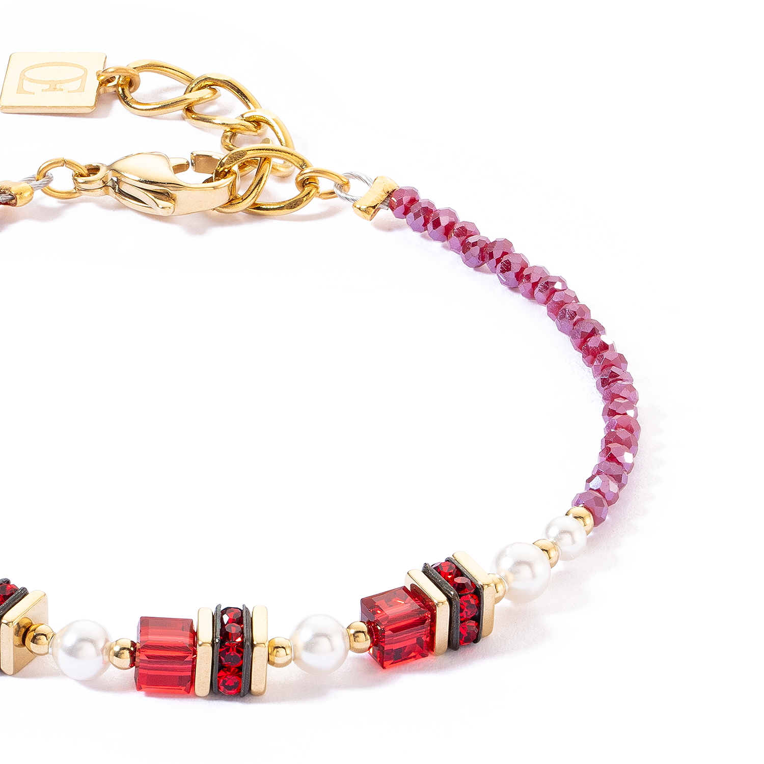 Sparkling Princess bracelet gold-red