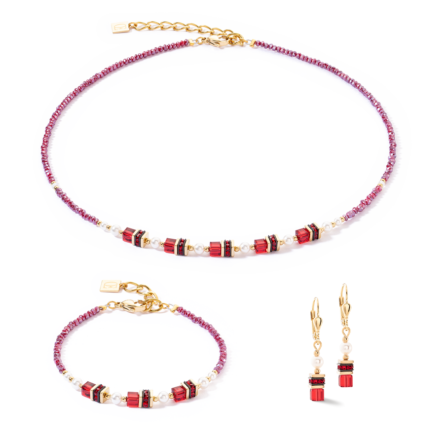 Sparkling Princess bracelet gold-red