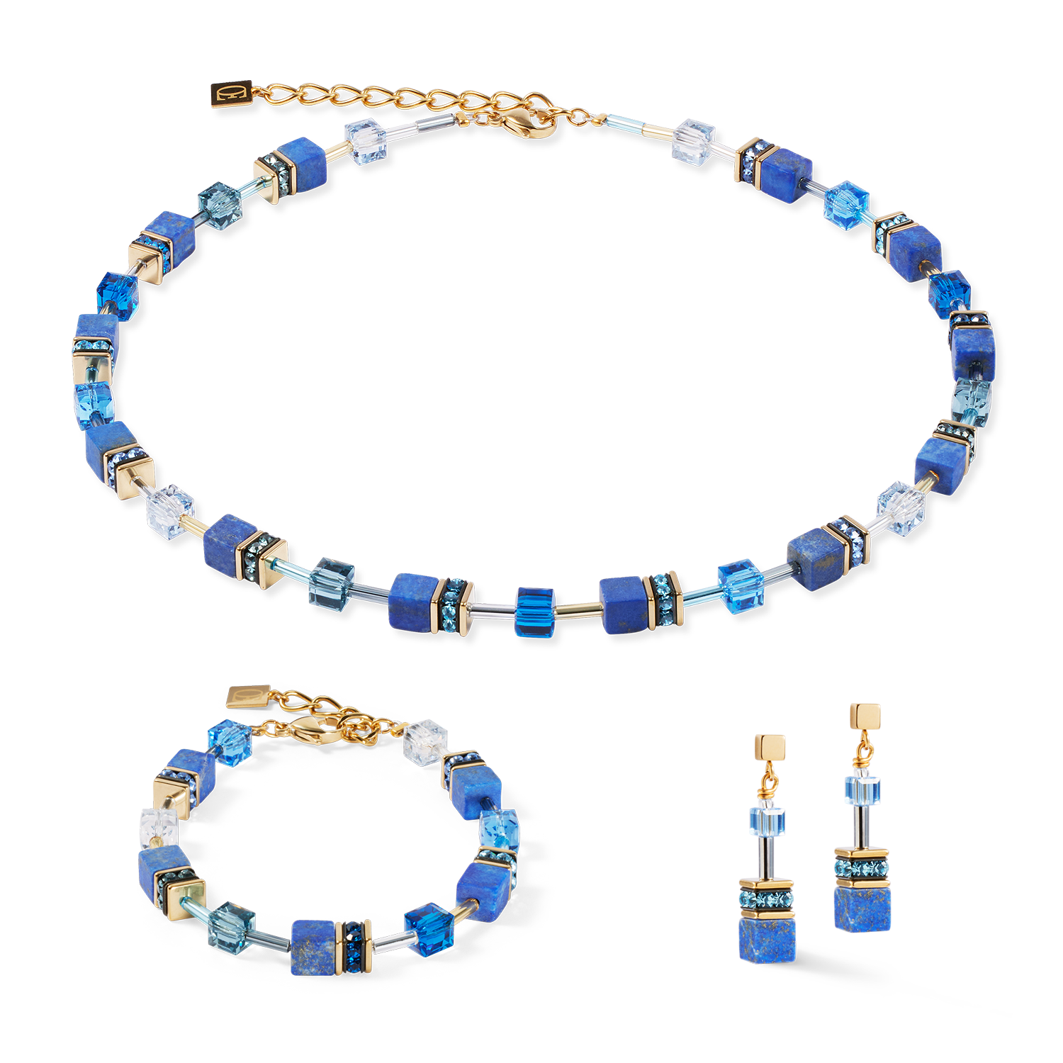 GeoCUBE® Iconic Precious necklace blue