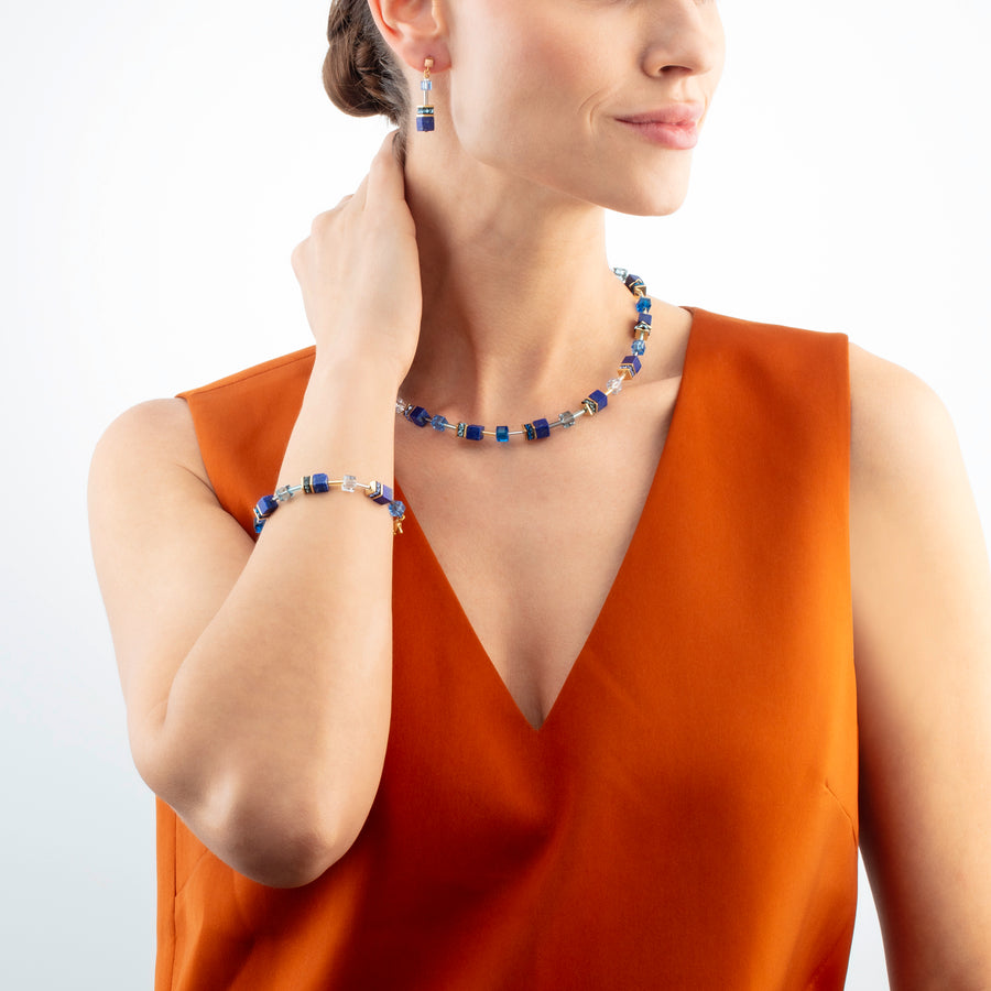 GeoCUBE® Iconic Precious necklace blue