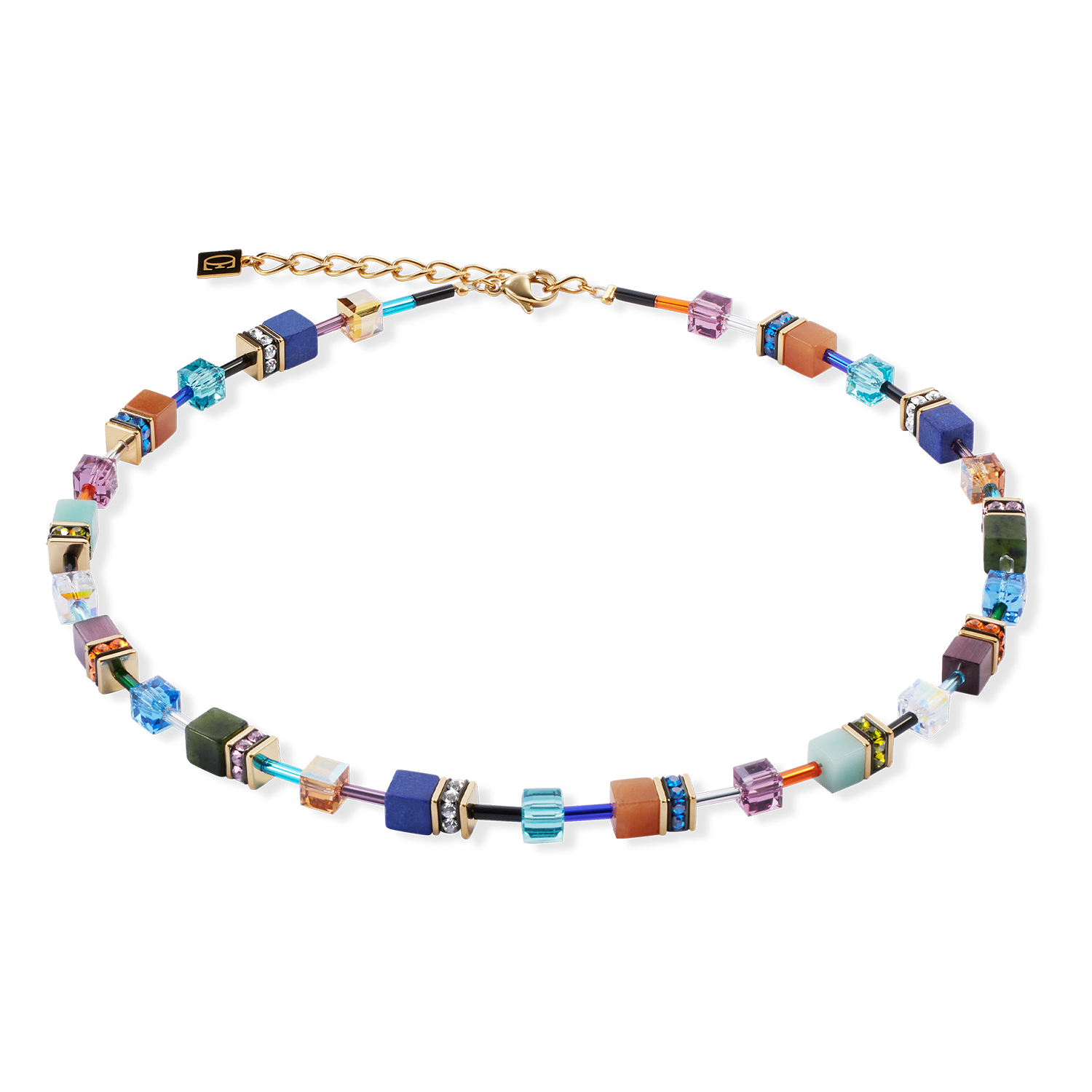 GeoCUBE® Iconic Precious necklace multicolour motion