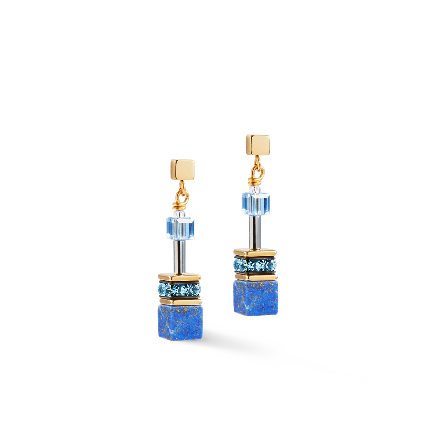 GeoCUBE® Iconic Precious earrings blue