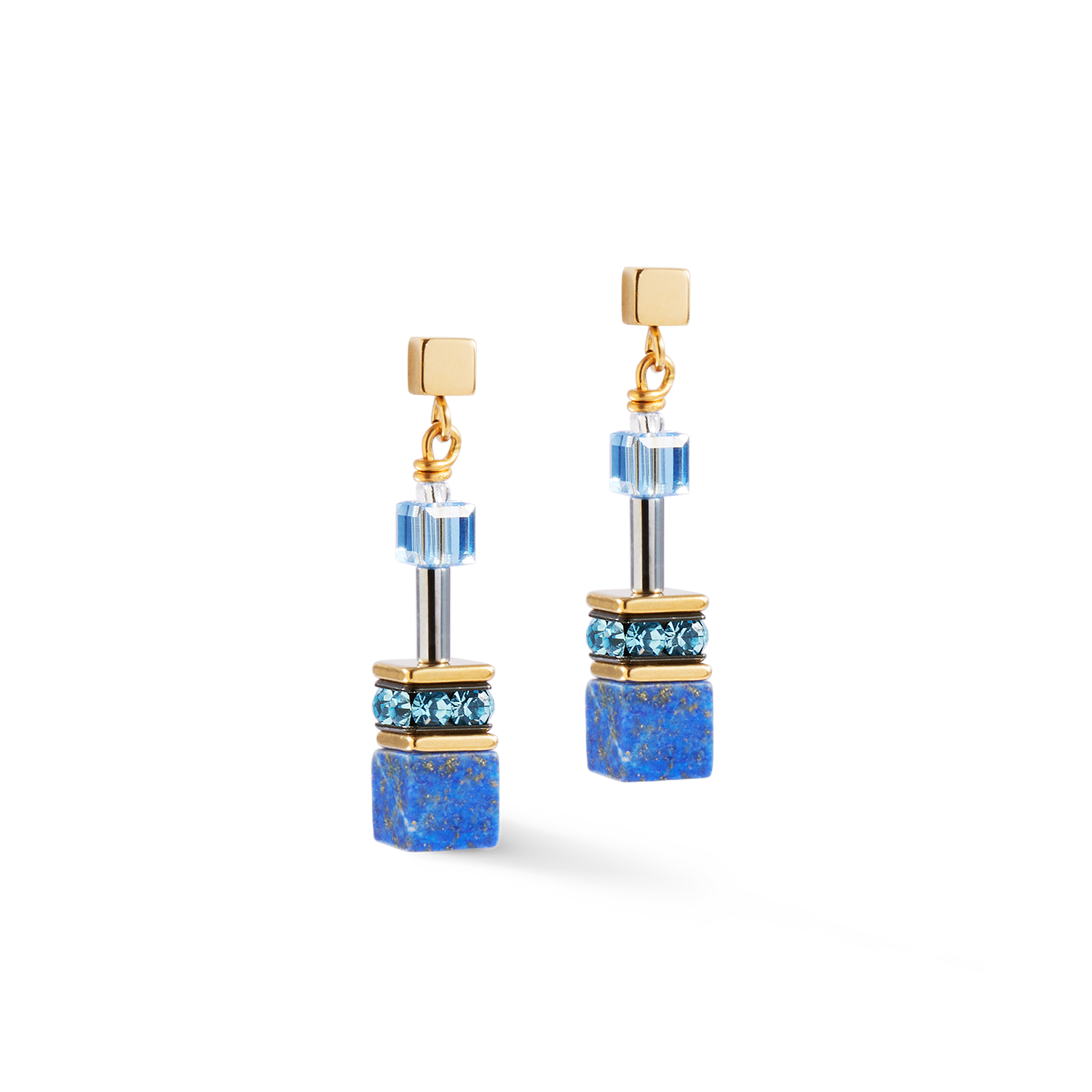 GeoCUBE® Iconic Precious earrings blue