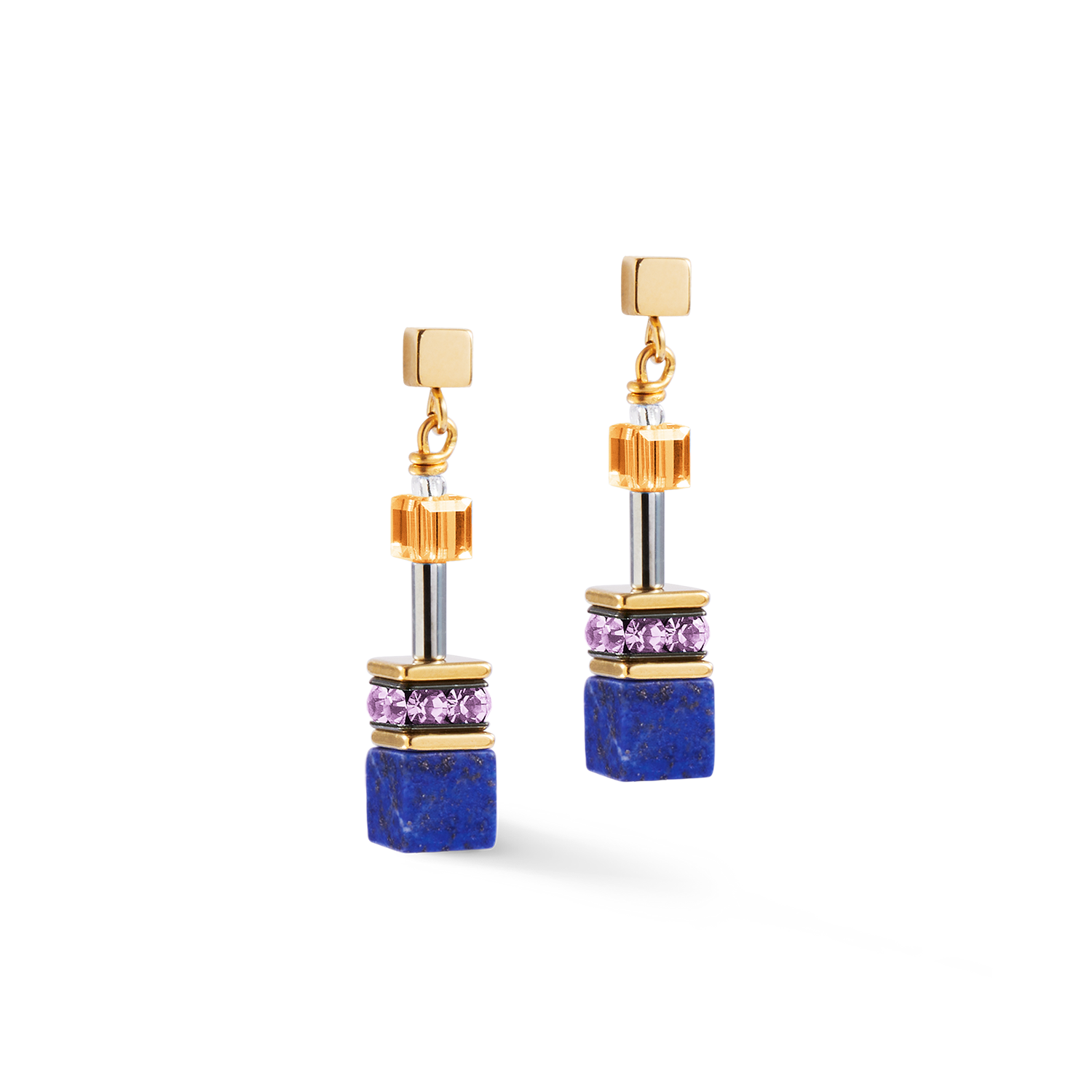 GeoCUBE® Iconic Precious earrings multicolour motion