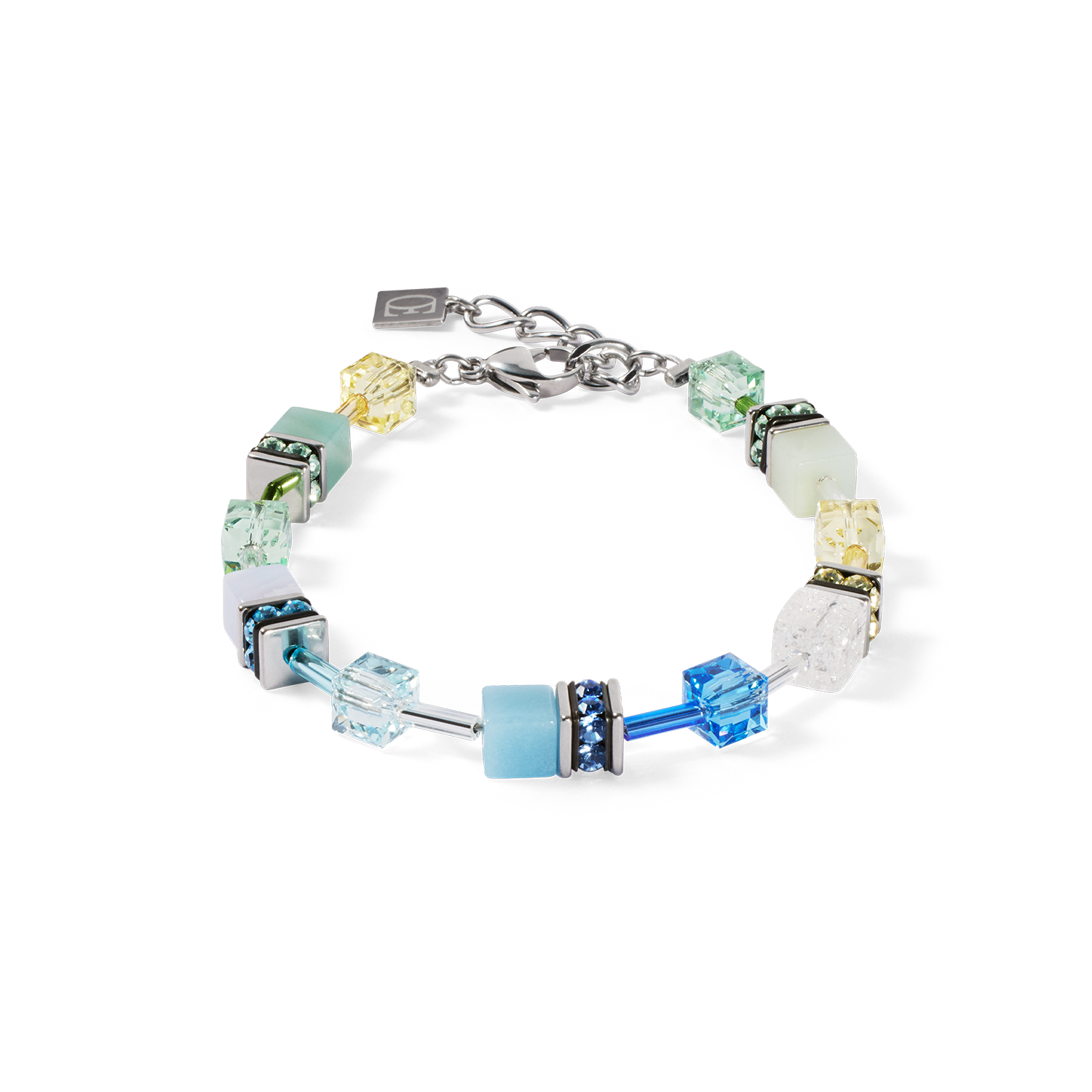 GeoCUBE® Iconic Precious bracelet aqua-green