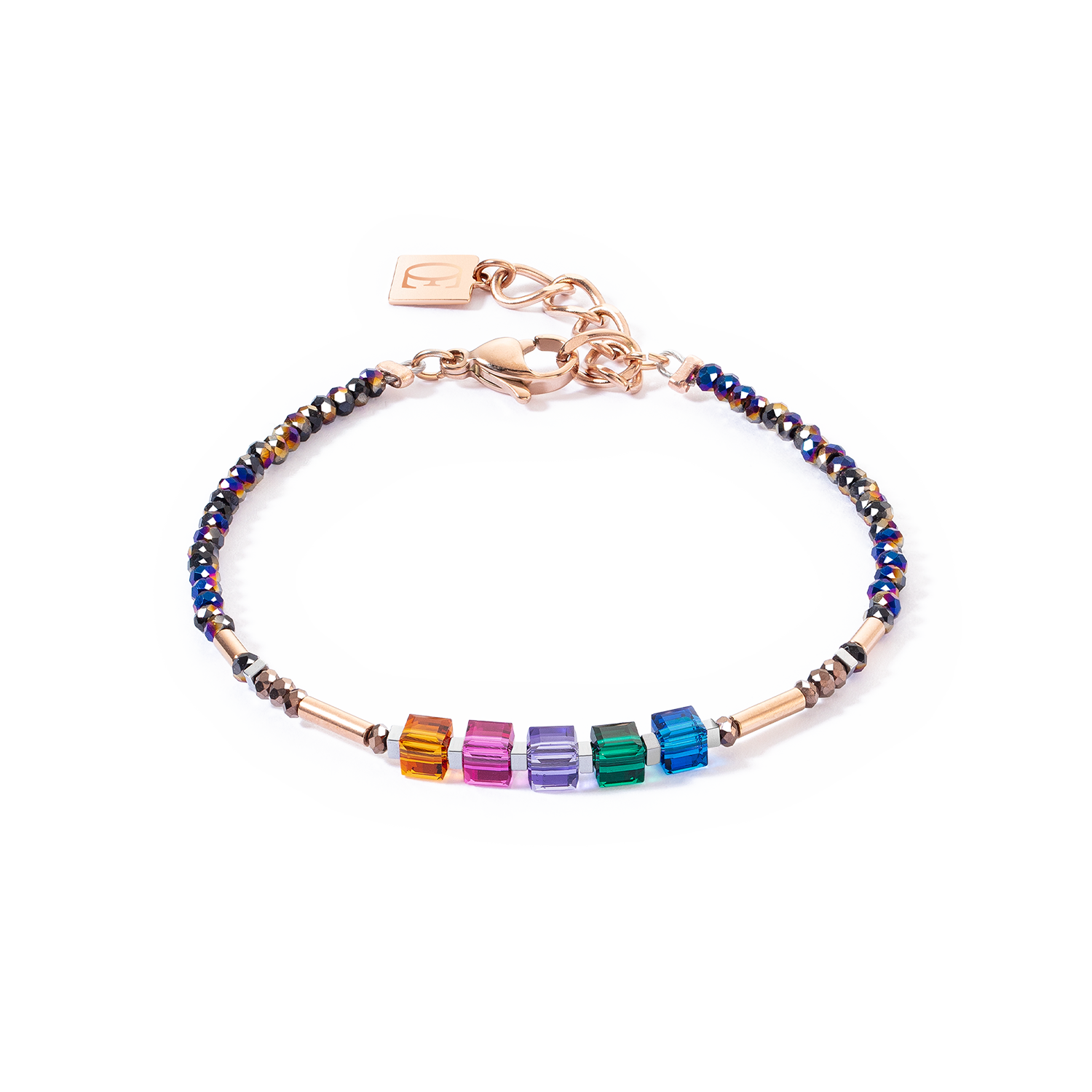 Cube Story Minimalistic Sparkling bracelet Multicolour Autumn