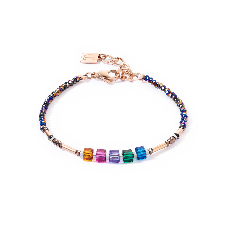 Cube Story Minimalistic Sparkling bracelet Multicolour Autumn