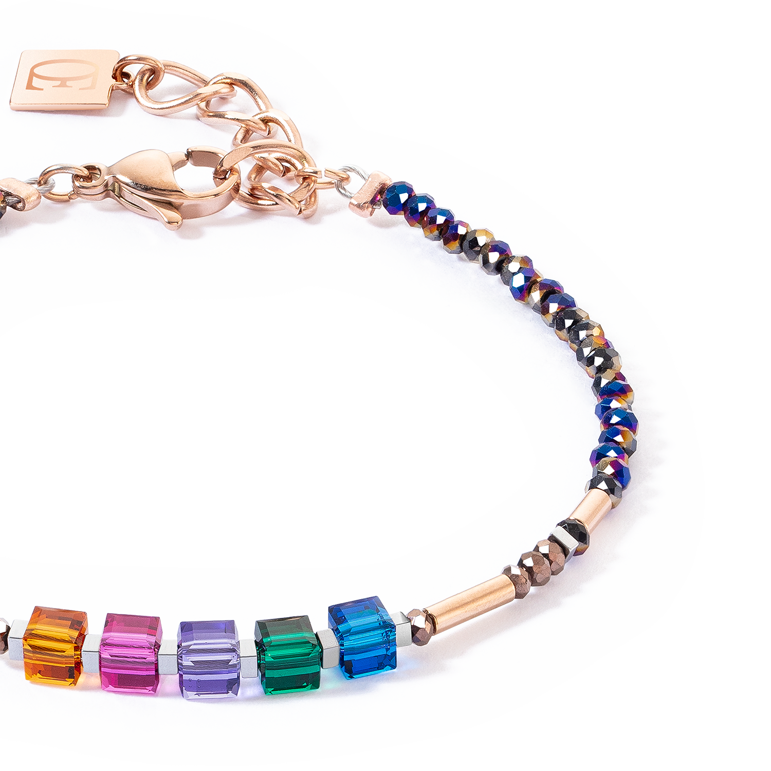 Cube Story Minimalistic Sparkling bracelet Multicolour Autumn