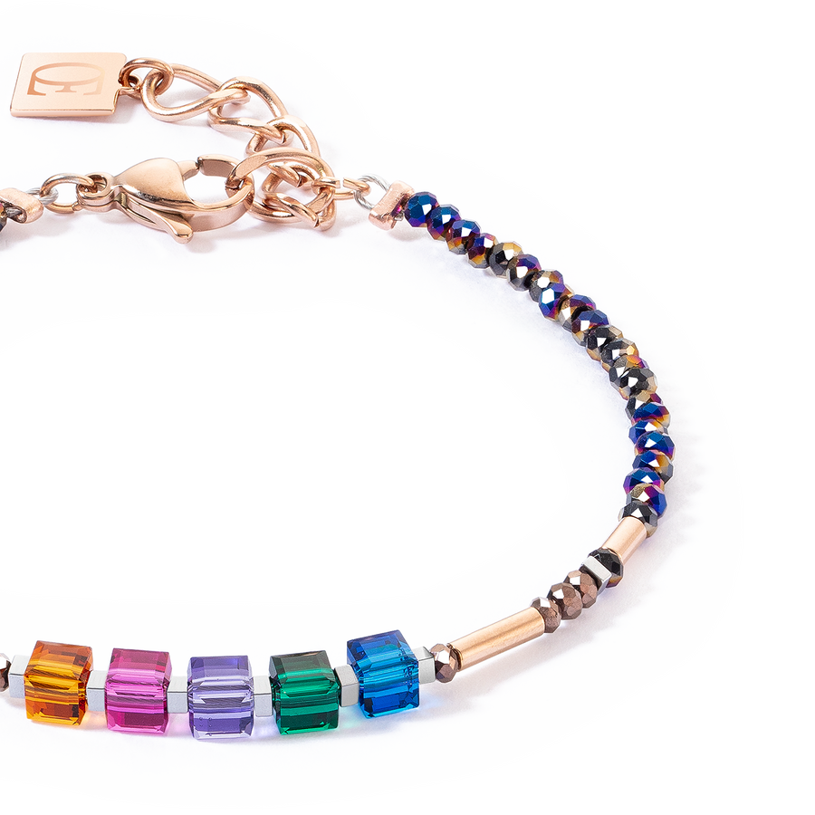 Cube Story Minimalistic Sparkling bracelet Multicolour Autumn