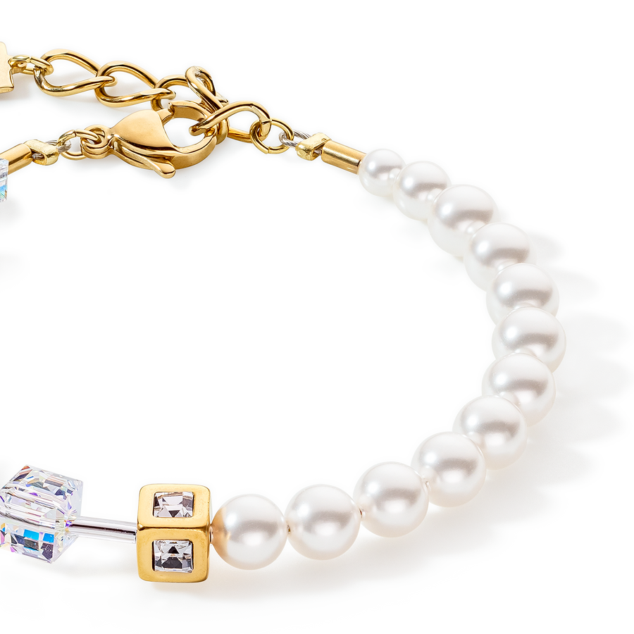 GeoCUBE® Precious Fusion Pearls bracelet multicolour pastel