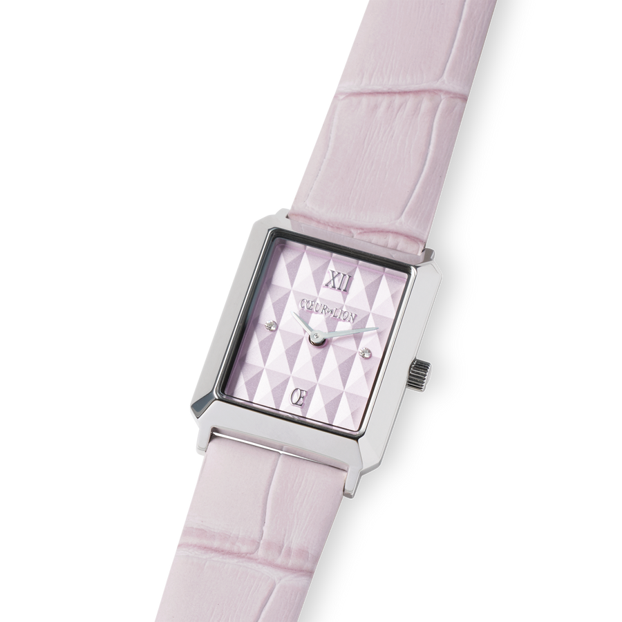 Watch Iconic Spikes Rosé Silver Bracelet Leather Rosé