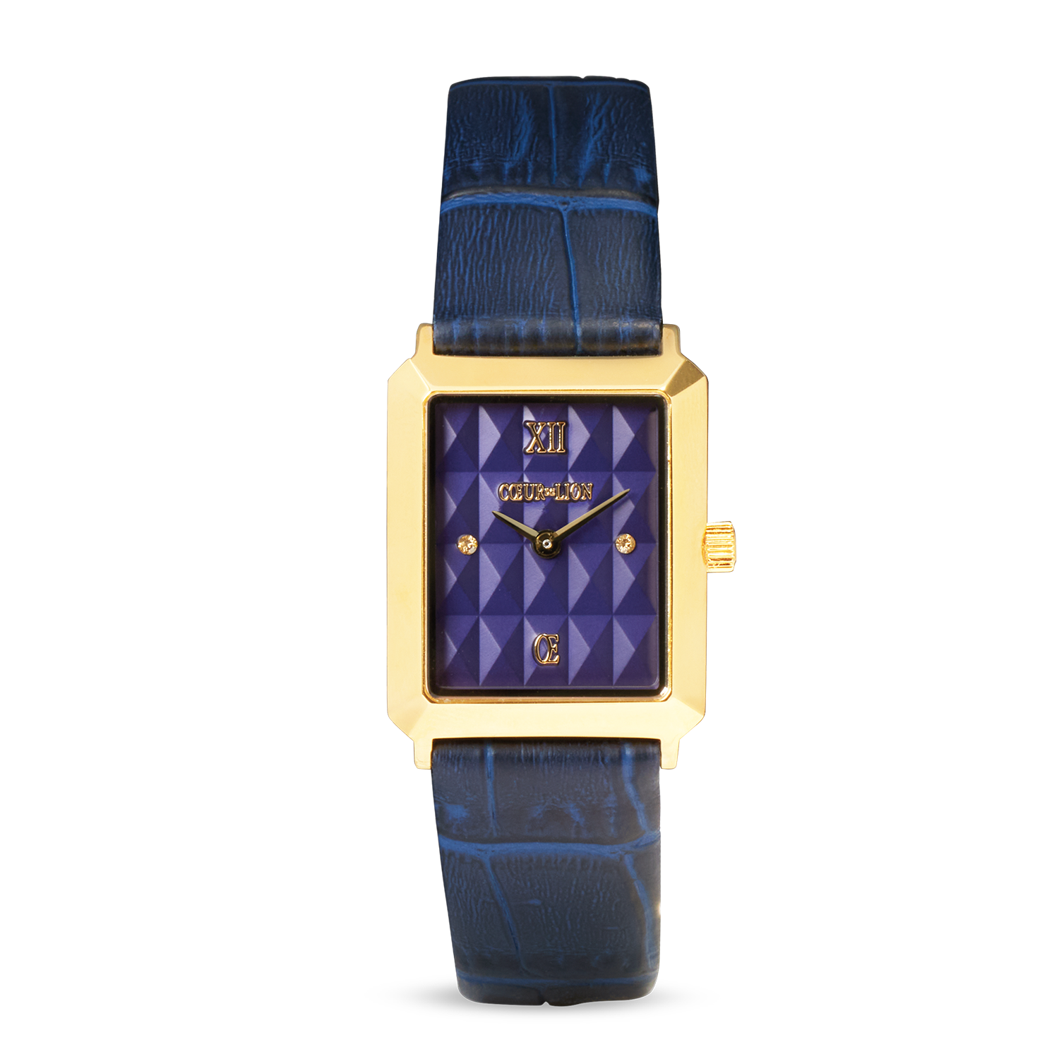 Watch Iconic Spikes Midnight Blue Gold & GeoCUBE® Iconic Precious bracelet multicolour motion