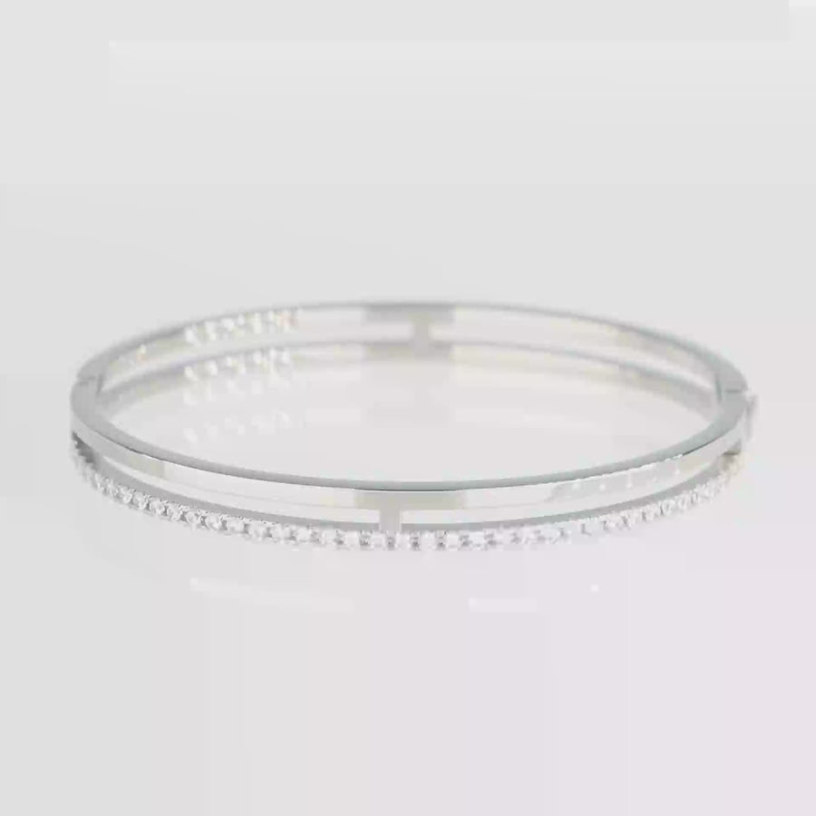 Eternal Unity Bangle silver-crystal