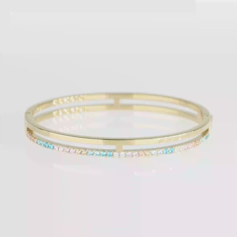 Eternal Unity Bangle gold-multicolour pastel