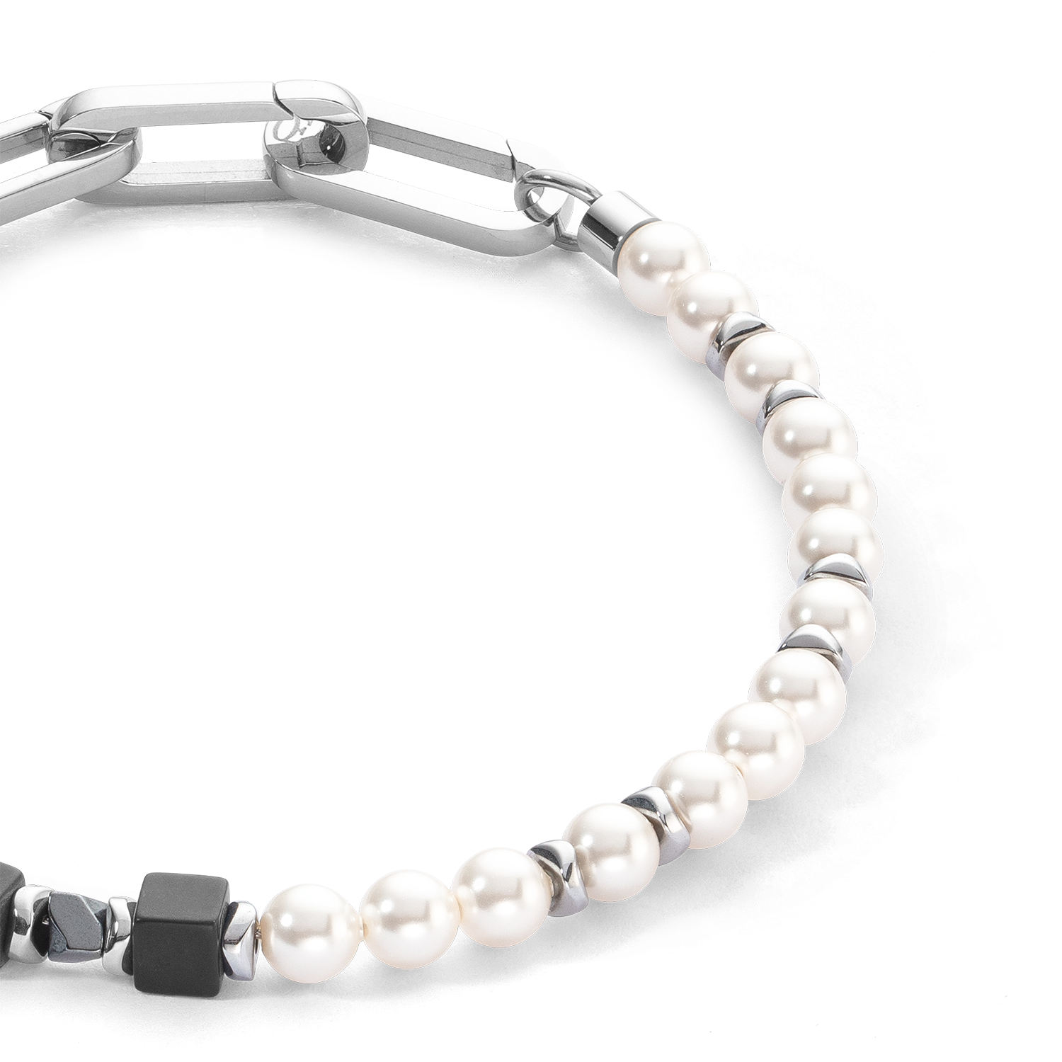 Bracelet Precious Fusion Pearls black