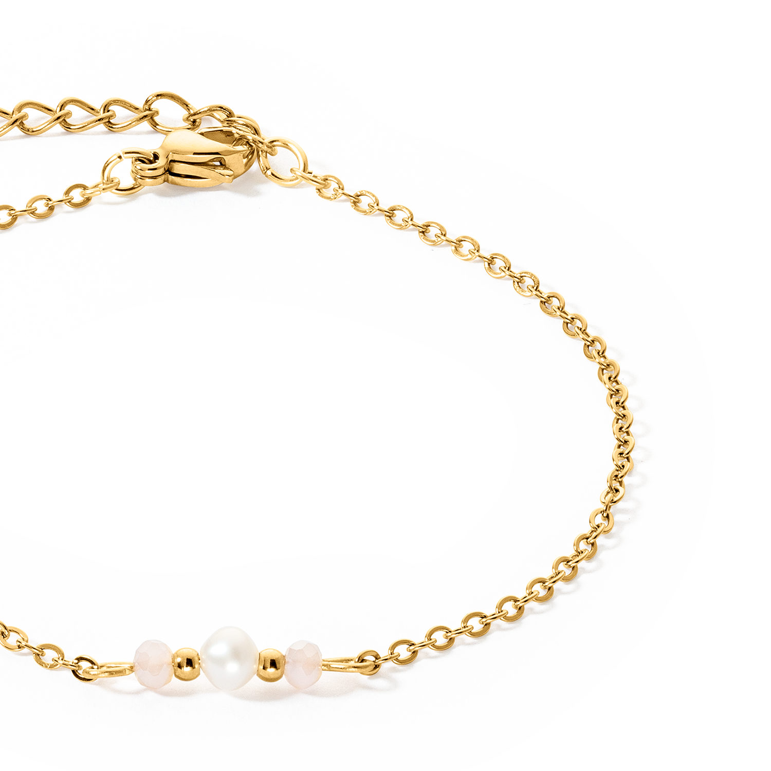 Bracelet Y Fairy Freshwater Pearl  gold