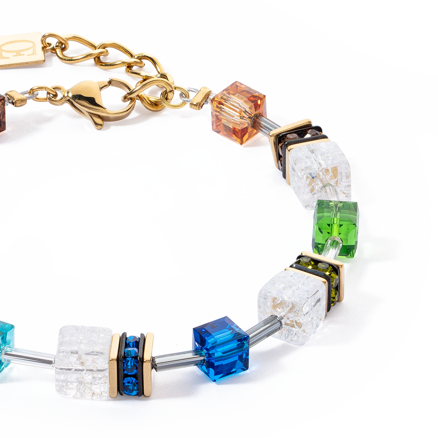 GeoCUBE® Iconic Nature bracelet multicolour gold