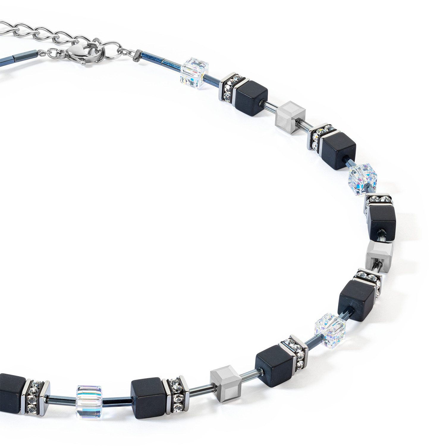 GeoCUBE® Iconic Precious Onyx necklace crystal-black