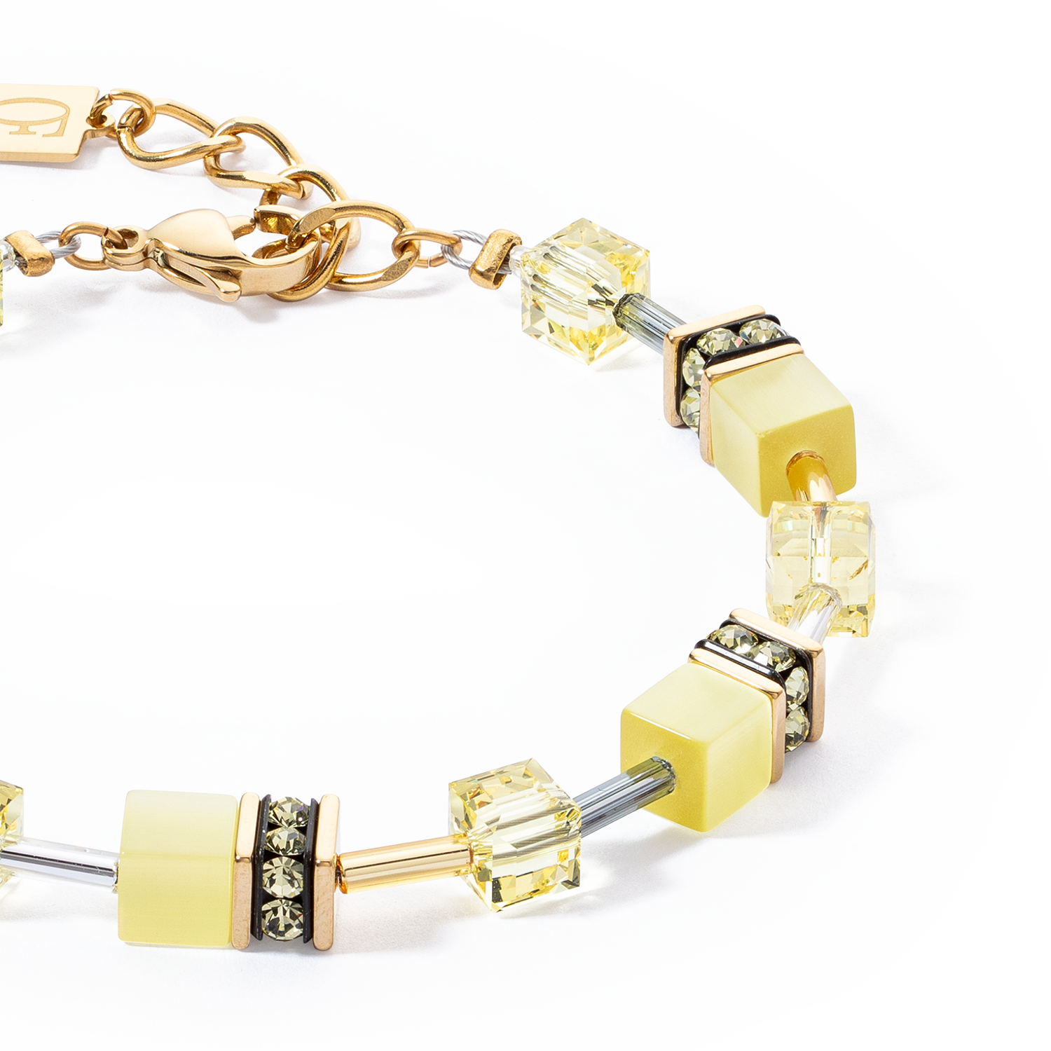 GeoCUBE® Iconic Mono Gold bracelet yellow