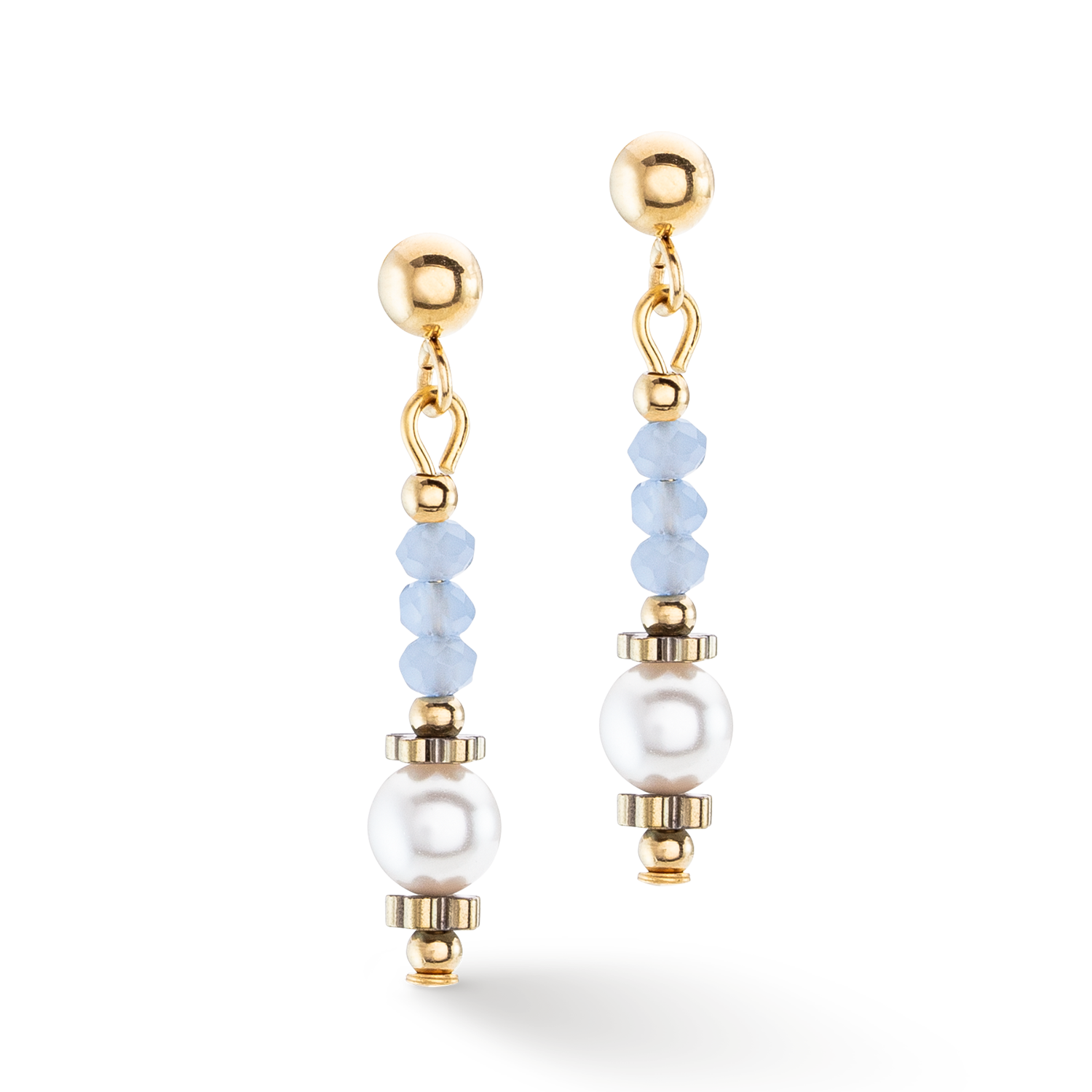 Earrings Little Twinkle Pearl Mix light blue